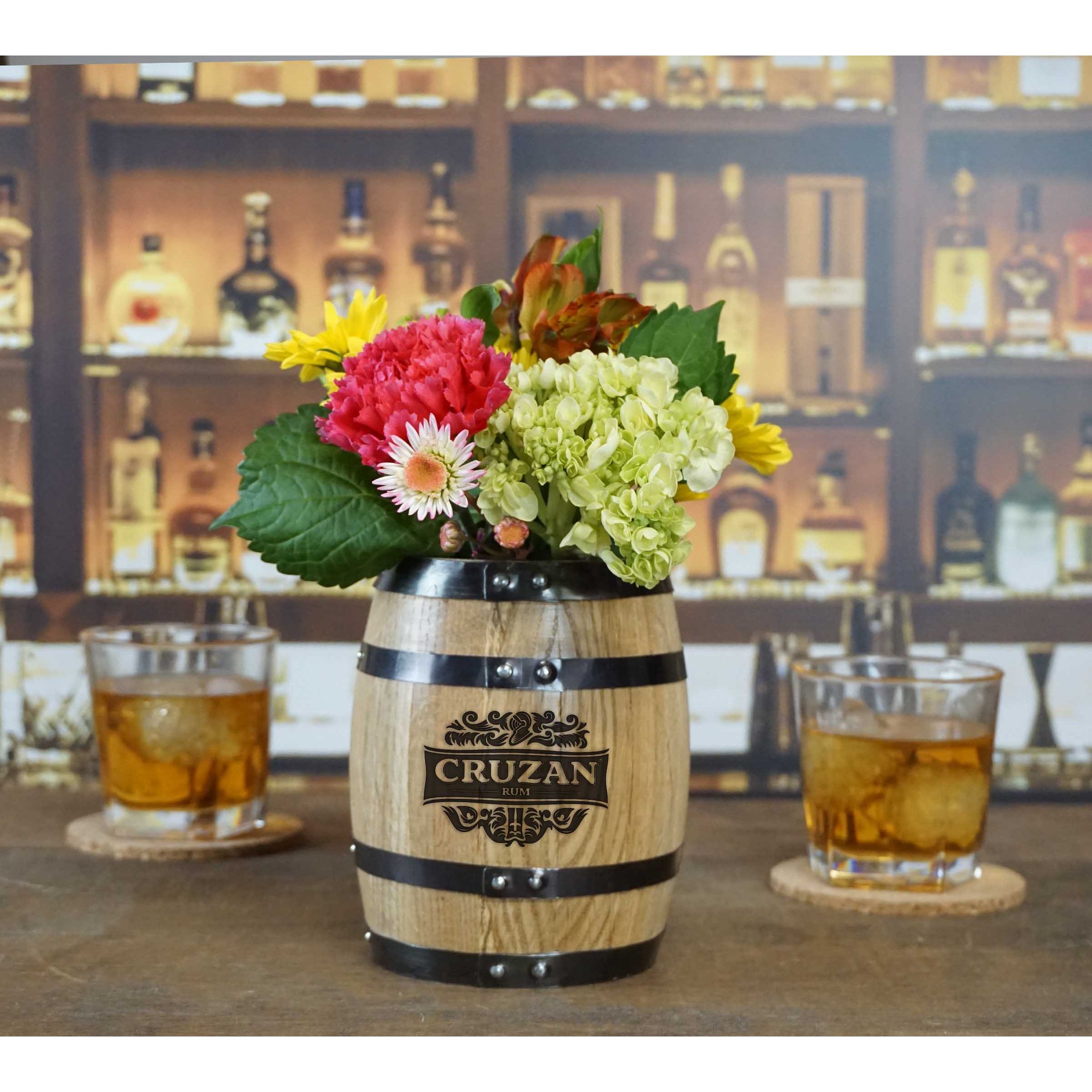 Barrel BankBarrel Flower Pot