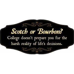 'Scotch or Bourbon?' Kensington Sign