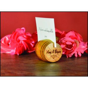 Personalized Barrel Place Card Holders